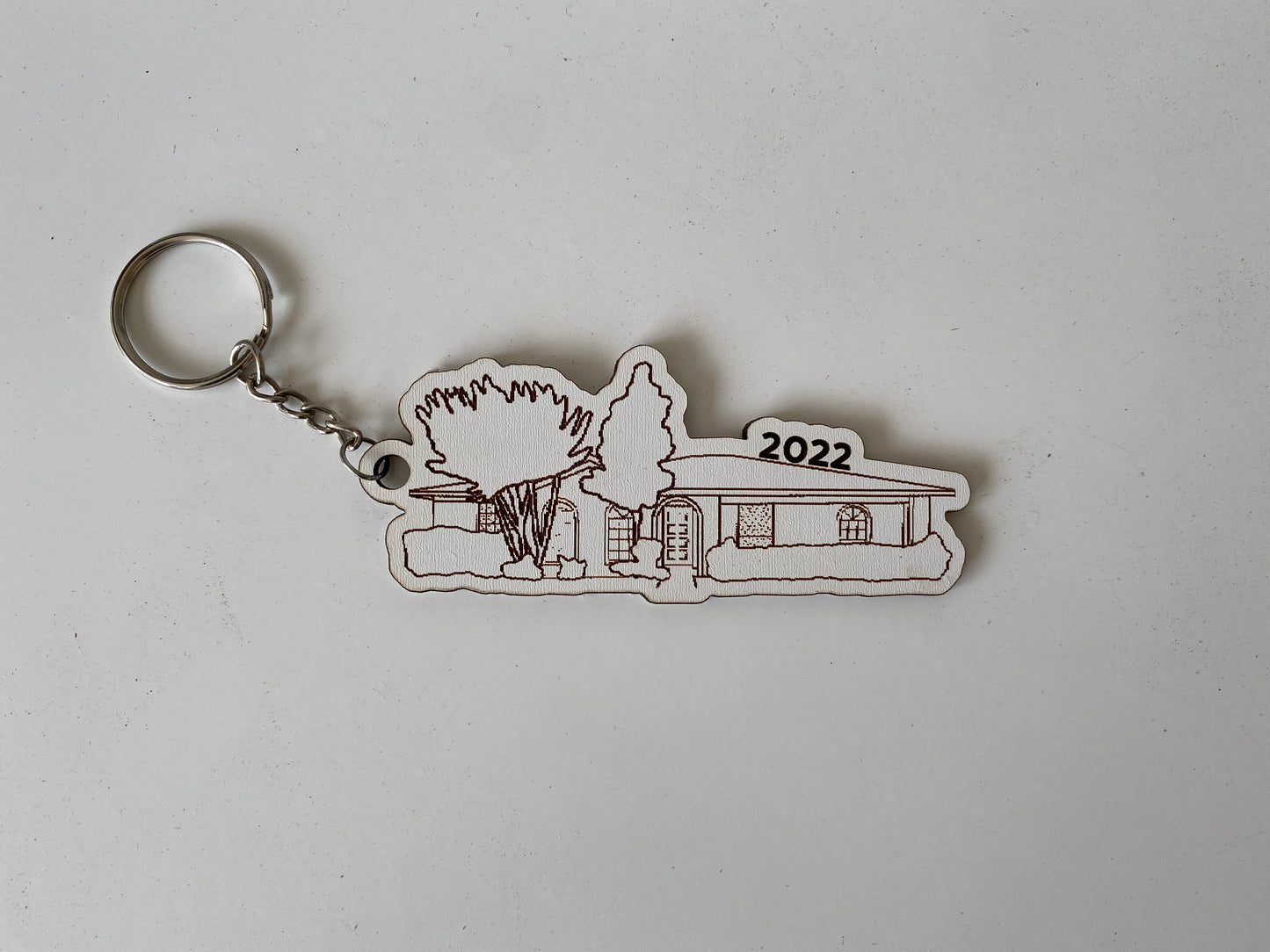 Custom Line Art Keychain